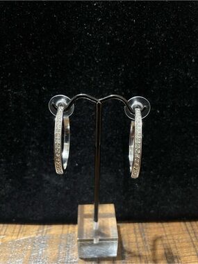 Touchstone by Swarovski Silver Hoop earrings